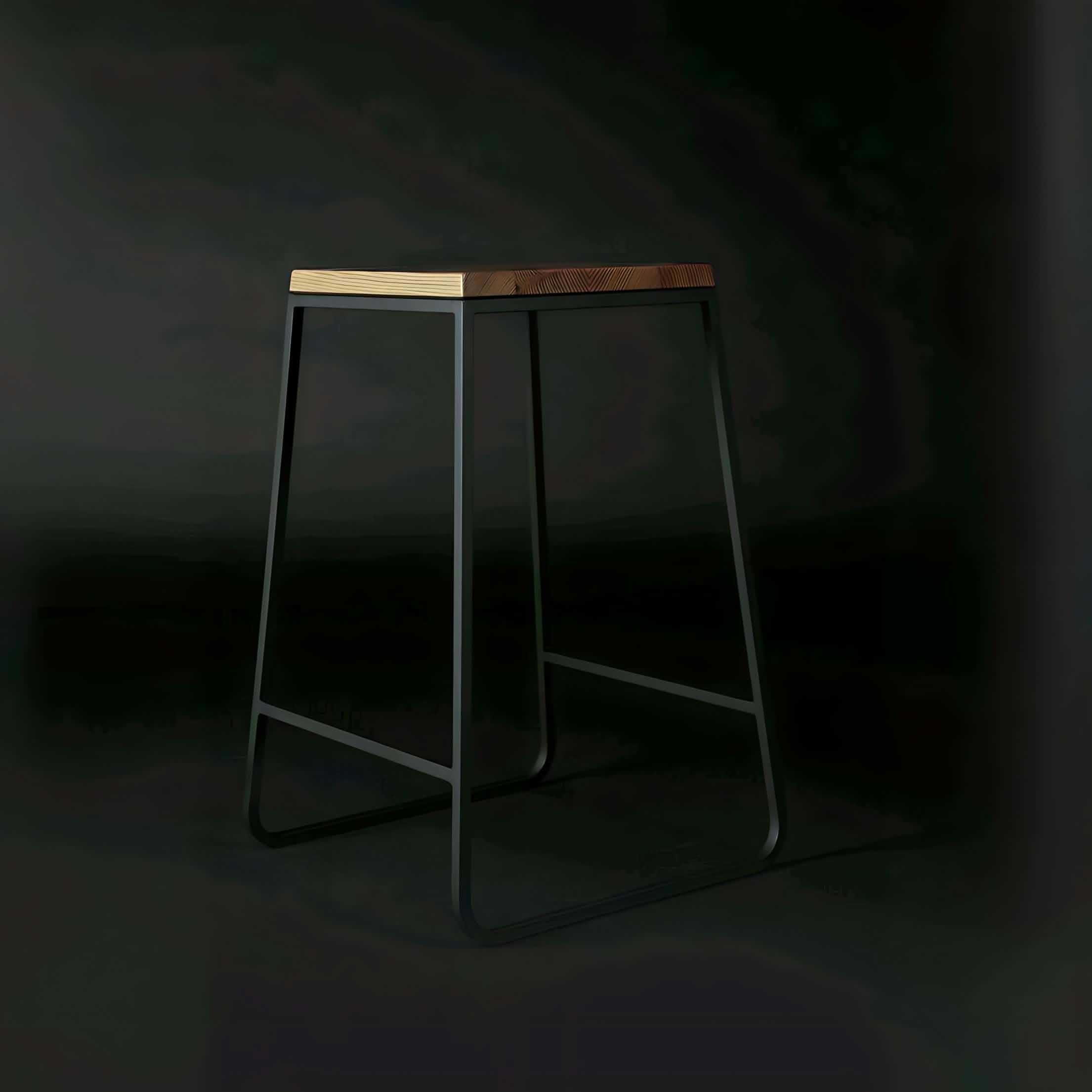 كرسي بار معدن و ام دي اف