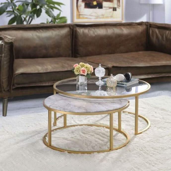 ترابيزة قهوة متداخلة معدن