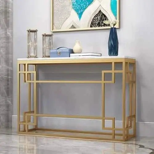 كونسول معدن بسطح رخام