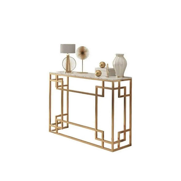 كونسول معدن بسطح رخام