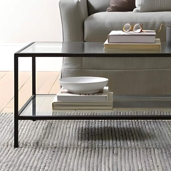 ترابيزة قهوة بسطح زجاج