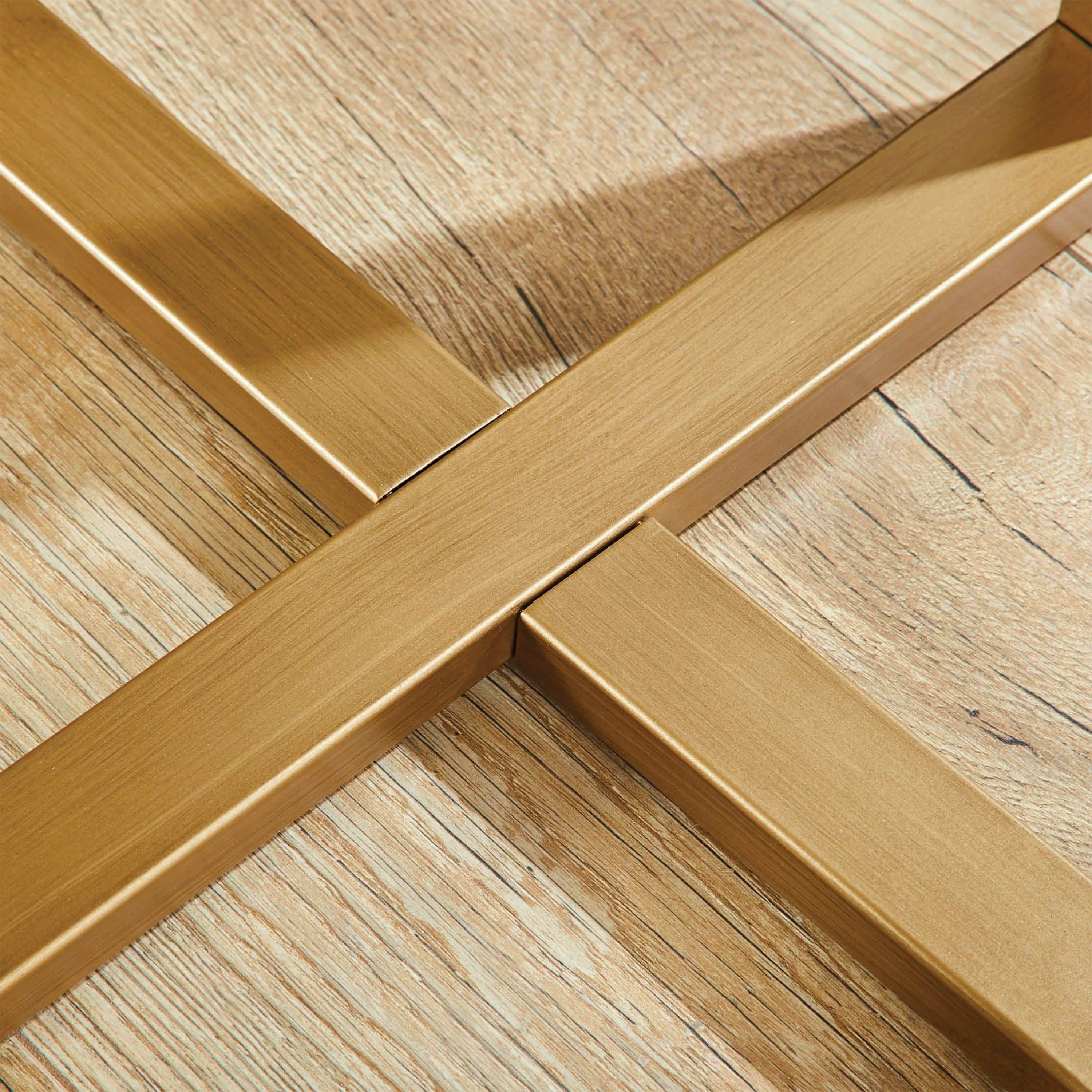 ترابيزة جانبية معدن بسطح رخام