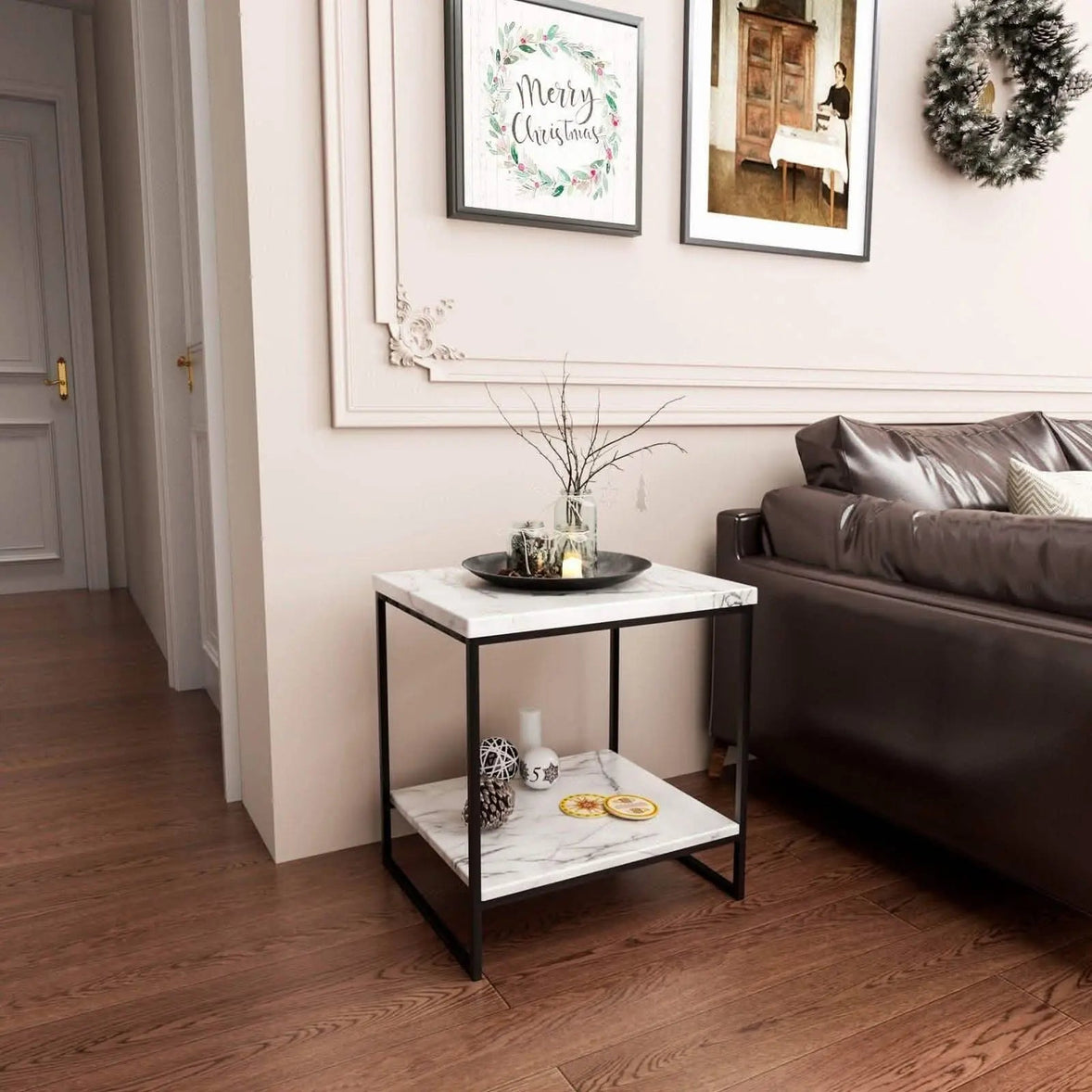 ترابيزة جانبية برف