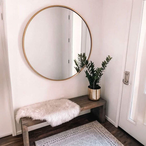 مرايا دائرية بإطار معدن