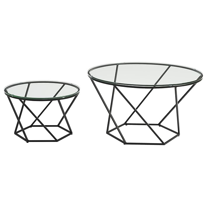 ترابيزة قهوة بسطح زجاج