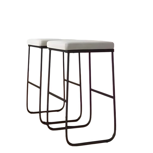 كرسي بار معدن وجلد