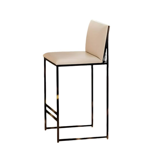 كرسي بار معدن وجلد