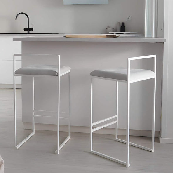 كرسي بار معدن وقماش