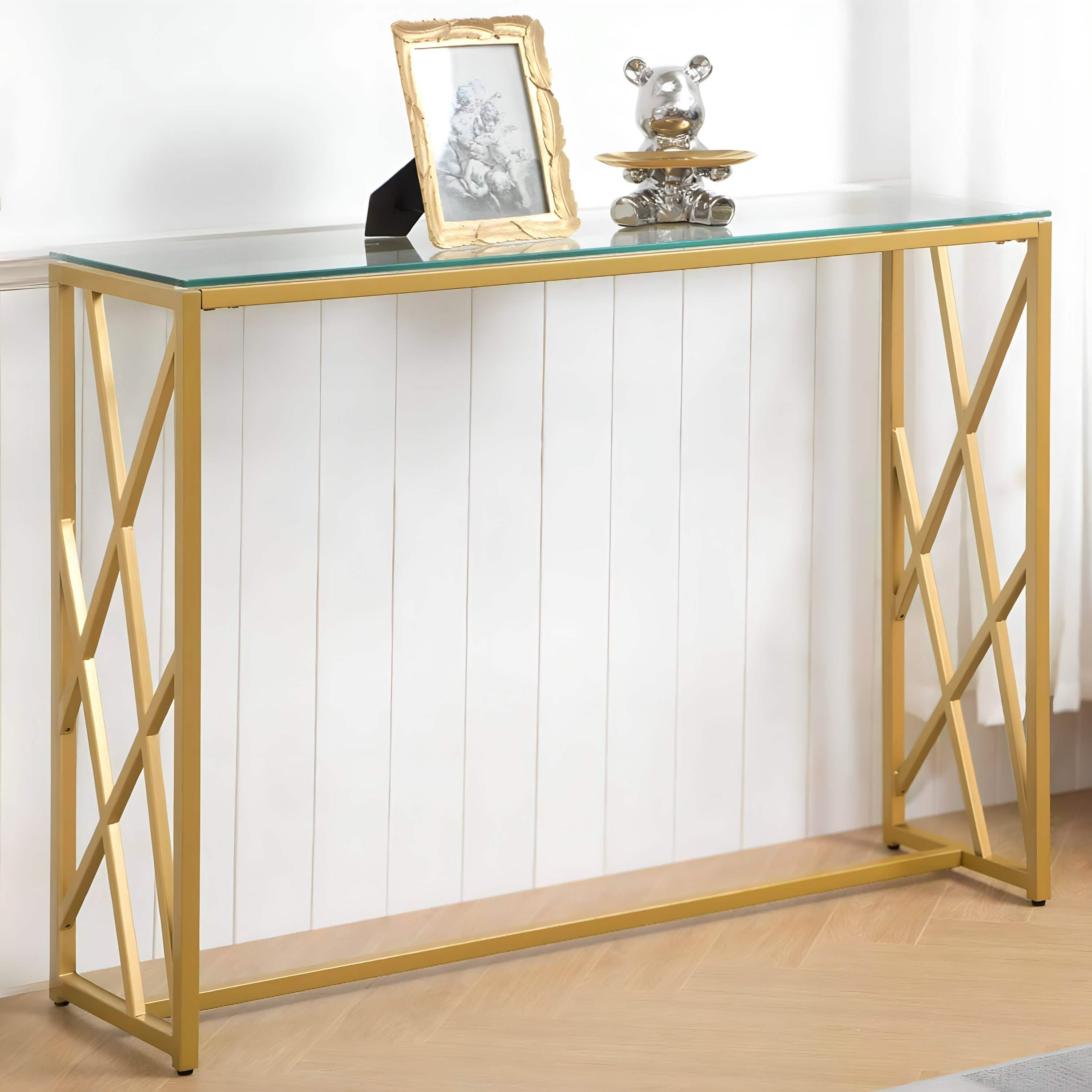 كونسول بسطح زجاج