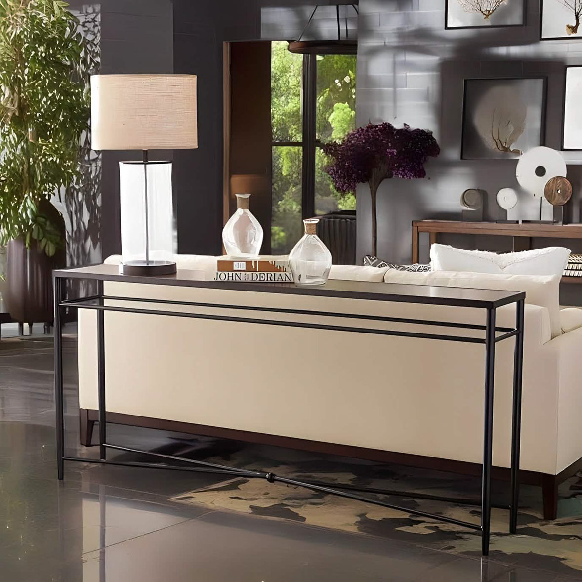 كونسول بسطح زجاج