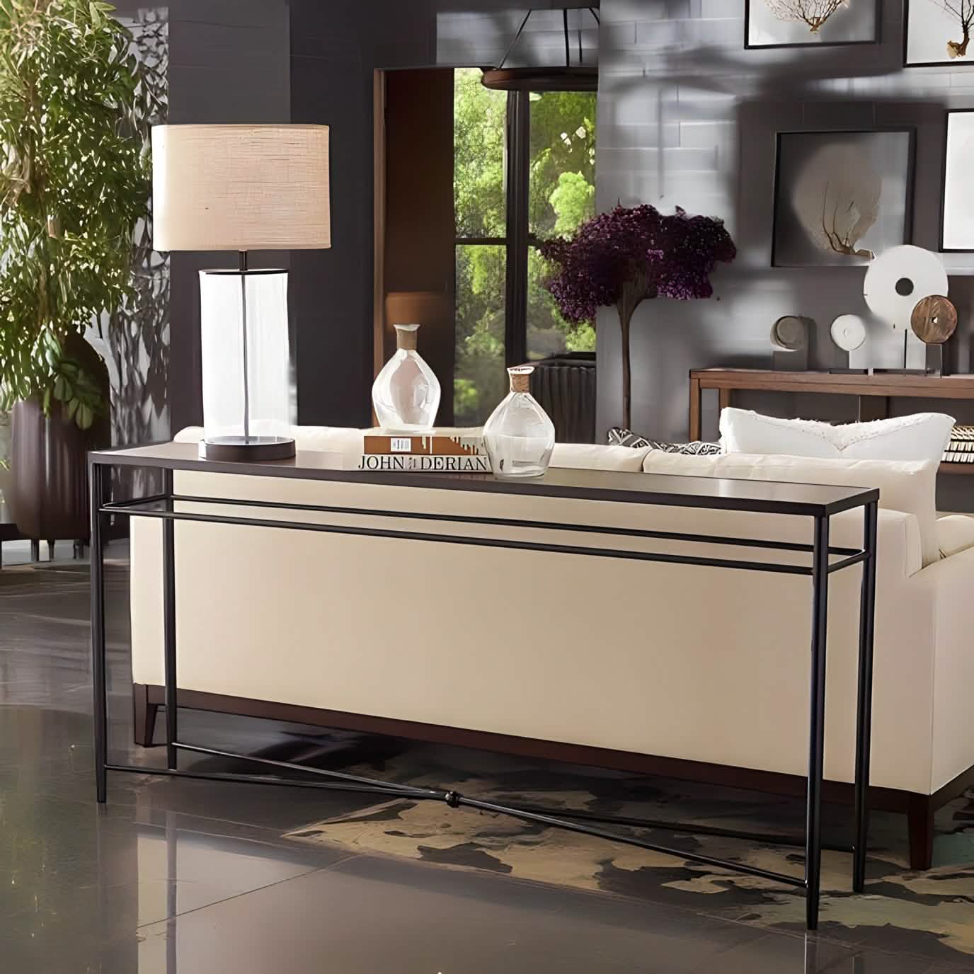 كونسول بسطح زجاج