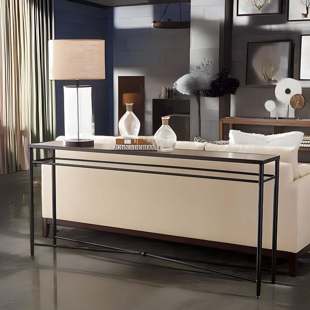 كونسول بسطح زجاج