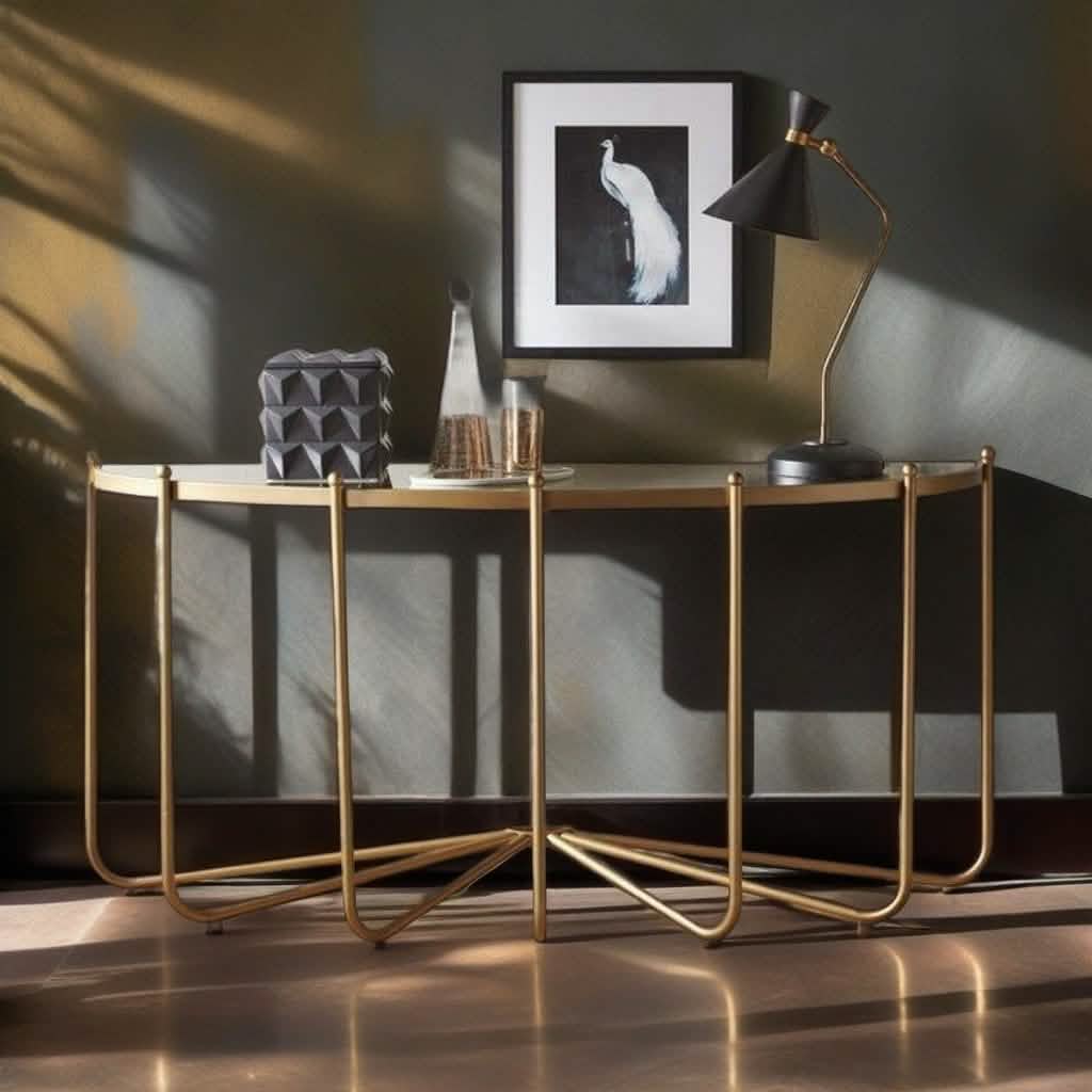 كونسول بسطح زجاج