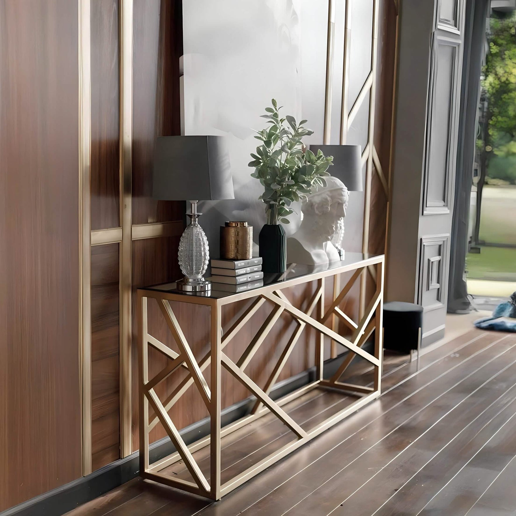 كونسول بسطح زجاج