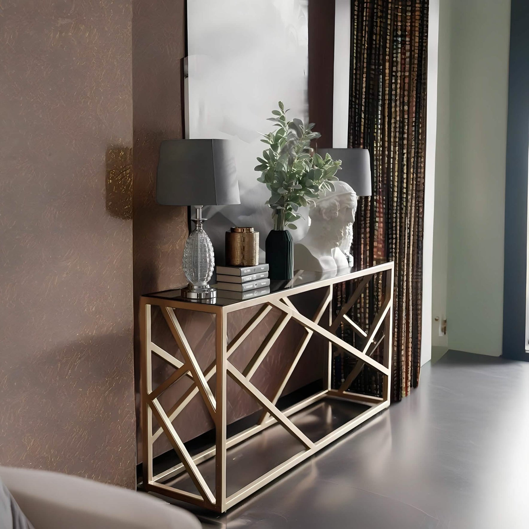 كونسول بسطح زجاج