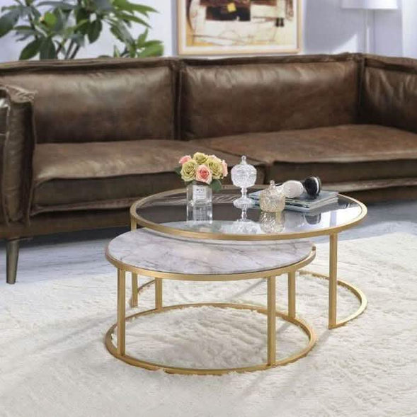 ترابيزة قهوة متداخلة معدن