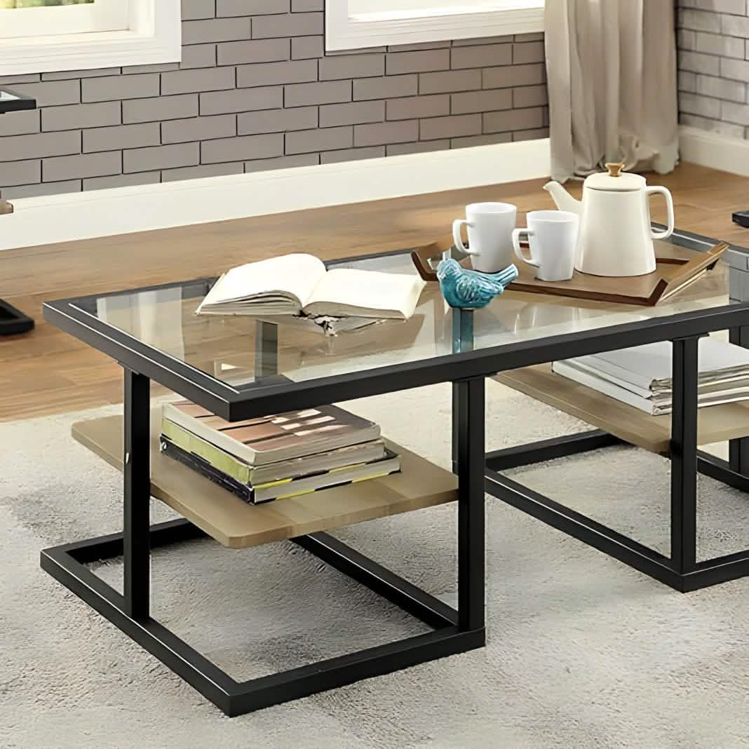 ترابيزة قهوة زجاج