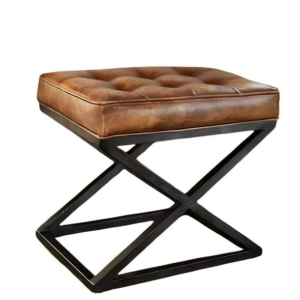 كرسي معدن و جلد