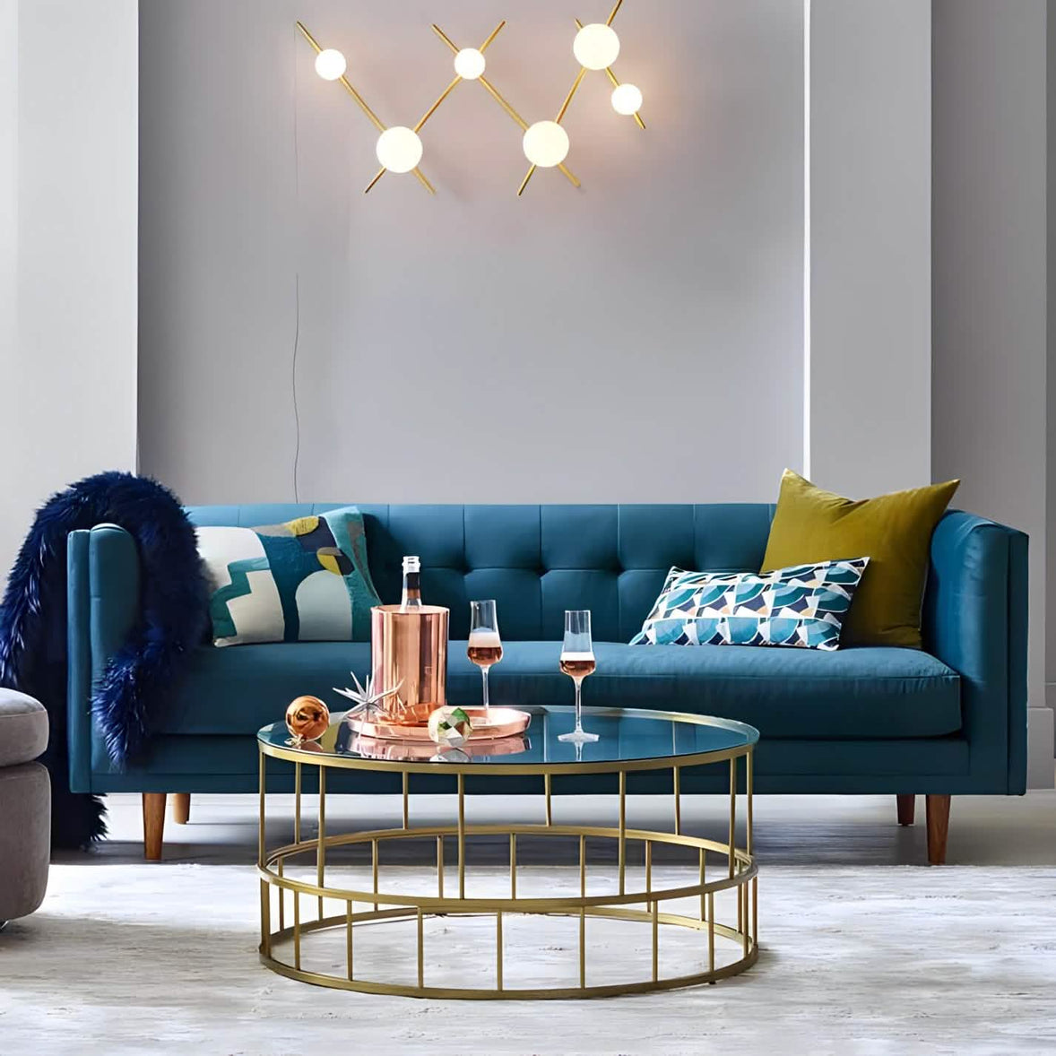 ترابيزة قهوة بسطح زجاج