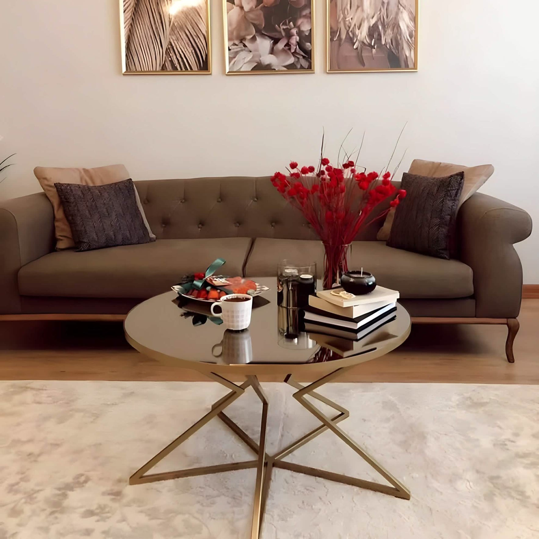 ترابيزة قهوة زجاج